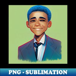Barack Obama  President of the United States  Anime style - Exclusive PNG Sublimation Download - Perfect for Creative Projects