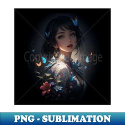 A bright woman with butterflies darkness - Professional Sublimation Digital Download - Perfect for Sublimation Art