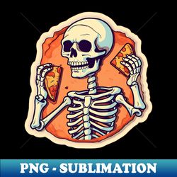 Cool Pizza Skeleton - Professional Sublimation Digital Download - Create with Confidence