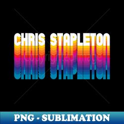 Retro Chris Proud Personalized Name Gift Retro Rainbow Style - Exclusive PNG Sublimation Download - Perfect for Sublimation Art
