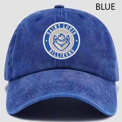 Saint Louis Billikens NCAA Embroidered Distressed Hat, NCAA Saint Louis Billikens Logo Embroidered Hat, Baseball Cap