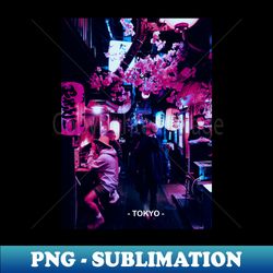 Tokyo Street Neon Synthwave - Creative Sublimation PNG Download - Bring Your Designs to Life