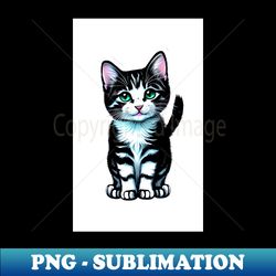 happy kitty - Retro PNG Sublimation Digital Download - Bold & Eye-catching