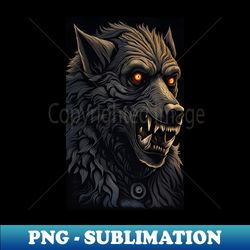 werewolf art - Decorative Sublimation PNG File - Boost Your Success with this Inspirational PNG Download