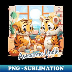 Awesome Uncle - Artistic Sublimation Digital File - Transform Your Sublimation Creations