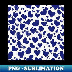Heart Royal Blue Shadow Silhouette Anime Style Collection No 250 - Trendy Sublimation Digital Download - Unleash Your Creativity