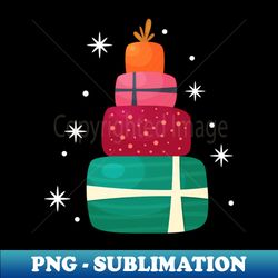 christmas gift boxes - sublimation-ready png file - unlock vibrant sublimation designs
