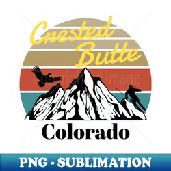 Crested Butte ski - Colorado - Trendy Sublimation Digital Download - Revolutionize Your Designs