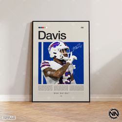 Gabe Davis Canvas, Buffalo Bills Canvas, NFL Canvas, Sports Canvas, NFL Fans, Football Canvas, NFL Wall Art, Sports Bedr