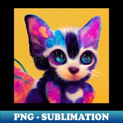 Cute Rainbow Cat - Signature Sublimation PNG File - Unleash Your Inner Rebellion