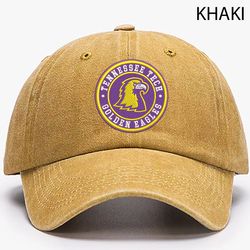 Tennessee Tech Golden Eagles NCAA Embroidered Distressed Hat, NCAA Tennessee Tech Logo Embroidered Hat, Baseball Cap