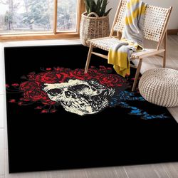 Grateful Dead Area Rug For Christmas Living Room And Bedroom Rug Home Decor Area Rug For Living Room Bedroom Rug Home De