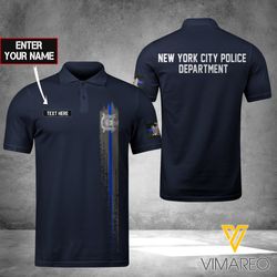 New York Police Department Polo Shirt 3D Printed Tmt
