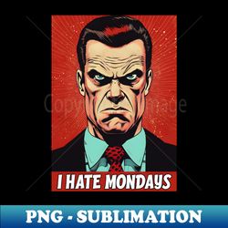 i hate mondays - office guy - creative sublimation png download - revolutionize your designs