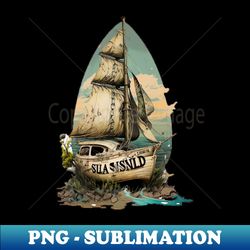 Abandoned sailing ships - Exclusive Sublimation Digital File - Boost Your Success with this Inspirational PNG Download