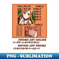Asuna x TLOP - Retro PNG Sublimation Digital Download - Unleash Your Creativity