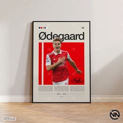 Martin Odegaard Canvas, Arsenal FC Canvas, Soccer Gifts, Sports Canvas, Football Player Canvas, Soccer Wall Art, Sports