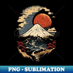 The Fuji - Vintage Sublimation PNG Download - Fashionable and Fearless