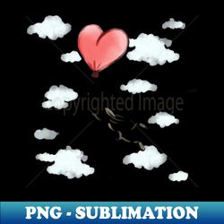 Balloon Ride in the Sky - Stylish Sublimation Digital Download - Enhance Your Apparel with Stunning Detail