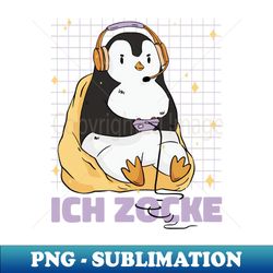 gamer-penguin - Unique Sublimation PNG Download - Revolutionize Your Designs