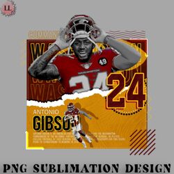 football png antonio gibson football paper poster commanders