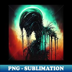 Infected Alien - Decorative Sublimation PNG File - Stunning Sublimation Graphics