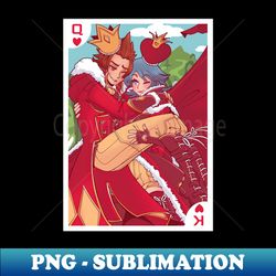 King and Queen of Hearts - PNG Sublimation Digital Download - Create with Confidence