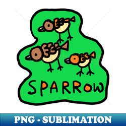 Sparrows birds - Retro PNG Sublimation Digital Download - Perfect for Sublimation Mastery