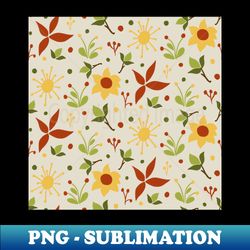 Sun and flowers - PNG Sublimation Digital Download - Perfect for Sublimation Mastery