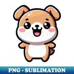 Grinning Mocca Puppy - Retro PNG Sublimation Digital Download - Perfect for Creative Projects