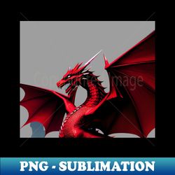 red dragon - Artistic Sublimation Digital File - Enhance Your Apparel with Stunning Detail