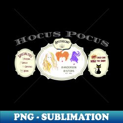Hocus Pocus Apothecary - Unique Sublimation PNG Download - Revolutionize Your Designs