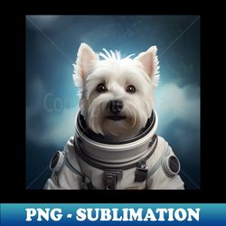 Astro Dog - West Highland White Terrier - Special Edition Sublimation PNG File - Unleash Your Inner Rebellion