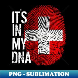Switzerland Flag Fingerprint My Story DNA Swiss - Aesthetic Sublimation Digital File - Instantly Transform Your Sublimation Projects