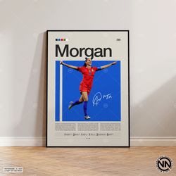 Alex Morgan Canvas, USA Women Footballer, Soccer Gifts, Sports Canvas, Football Player Canvas, Soccer Wall Art, Sports B