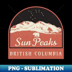 Sun Peaks ski - British Columbia - Decorative Sublimation PNG File - Spice Up Your Sublimation Projects