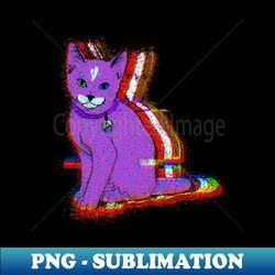 Glitched Digi Kitty - Premium Sublimation Digital Download - Boost Your Success with this Inspirational PNG Download