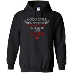 Good Girl Go To Heaven January Girl Go Hunting With Dean &8211 Gildan Heavy Blend Hoodie
