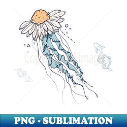 Flowery Jellyfish - Instant Sublimation Digital Download - Perfect for Personalization