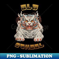 cool kabuki tiger old schools style - Decorative Sublimation PNG File - Revolutionize Your Designs