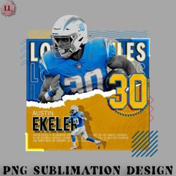 football png austin ekeler football paper poster chargers