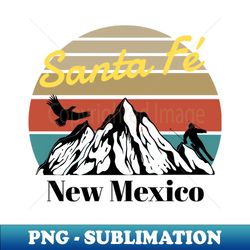 Santa F ski - New Mexico - Creative Sublimation PNG Download - Enhance Your Apparel with Stunning Detail
