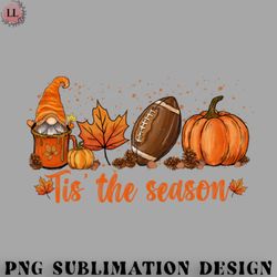 football png autumn tis the season gnomes football pumpkin