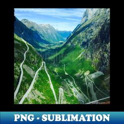 Mountain in Norway - Aesthetic Sublimation Digital File - Perfect for Personalization