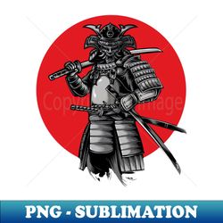 Japanese Samurai Warrior - Decorative Sublimation PNG File - Create with Confidence