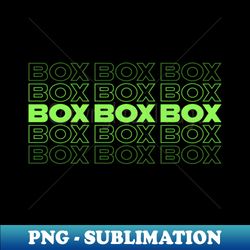 box box box f1 faded green text design - high-resolution png sublimation file - add a festive touch to every day