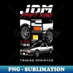 Trueno AE86 Drift Car - Special Edition Sublimation PNG File - Unlock Vibrant Sublimation Designs