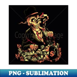 Skeleton Boss - Retro PNG Sublimation Digital Download - Bring Your Designs to Life