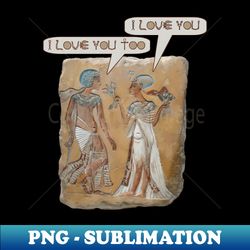 Egyptian King and Queen in Love - Artistic Sublimation Digital File - Revolutionize Your Designs