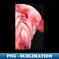 Pretty Flamingo realistic colourful pastel painting - Elegant Sublimation PNG Download - Spice Up Your Sublimation Projects